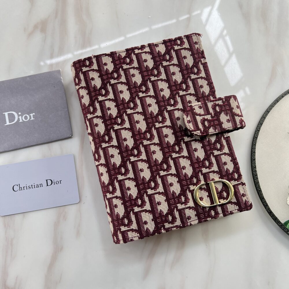 Alternative view of DIOR OBLIQUE JACQUARD WALLET RED 19CM