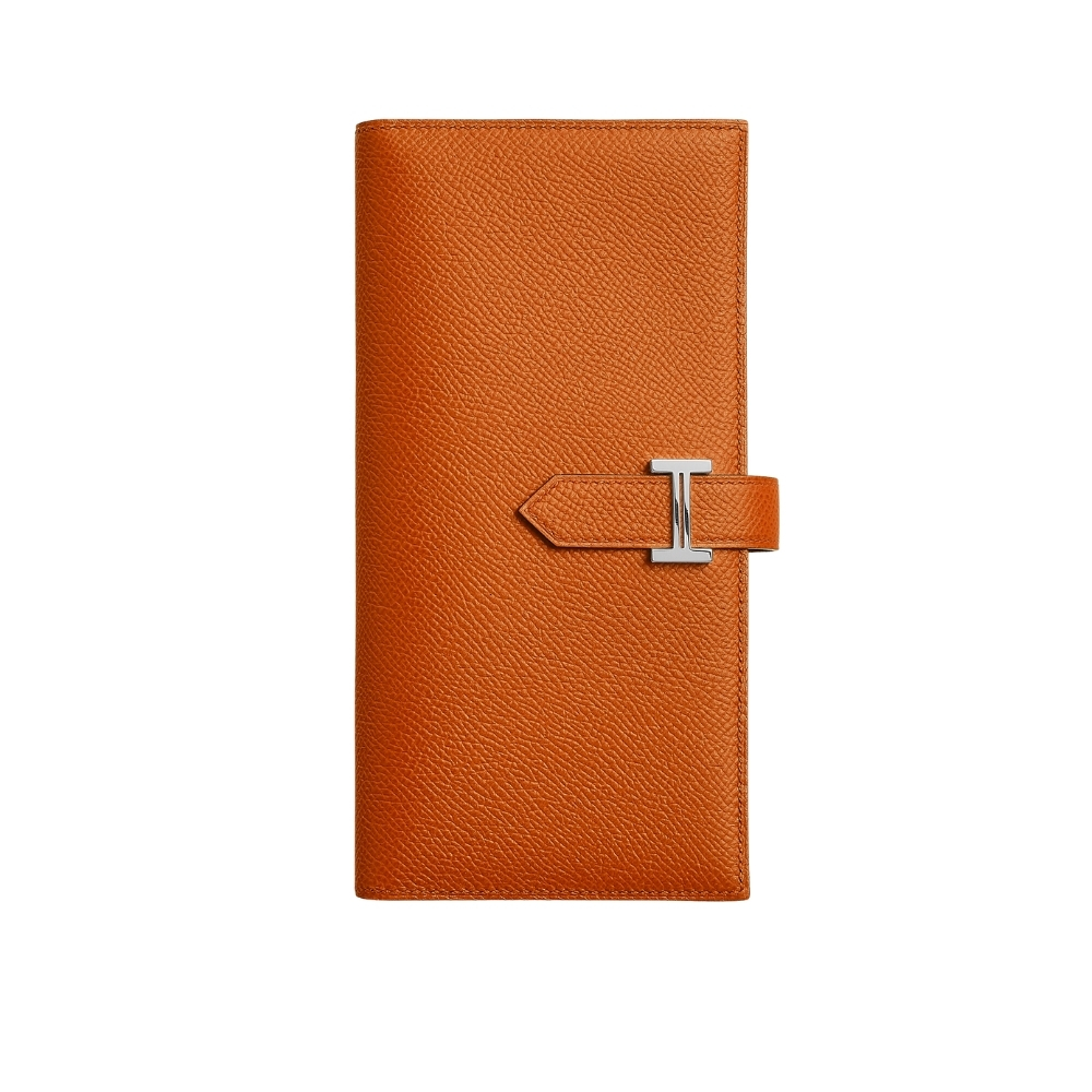 HERMES BEARN WALLET ORANGE 17CM H039785CK93