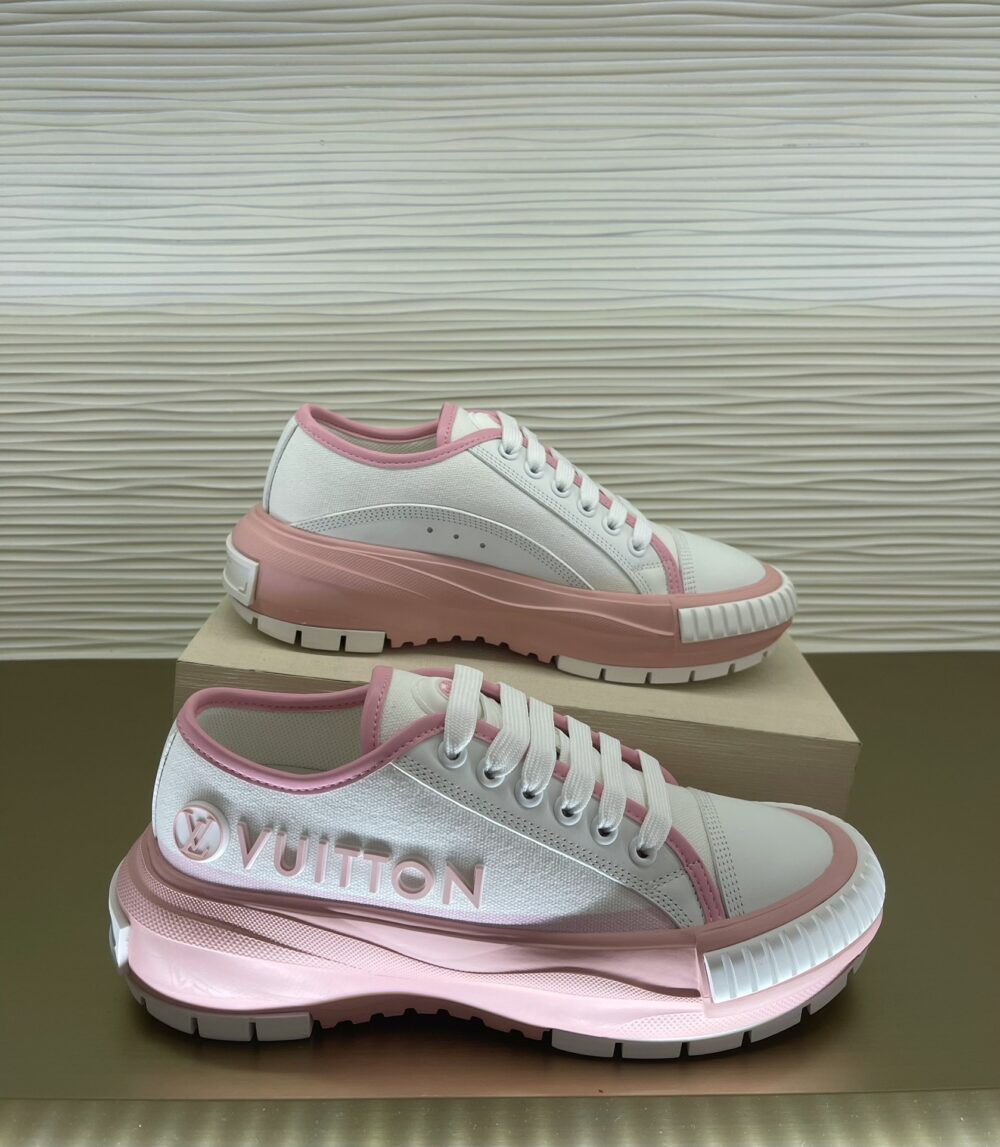 LOUIS VUITTON SQUAD SNEAKER ROSE CLAIR PINK 1AACW0 - Image 3