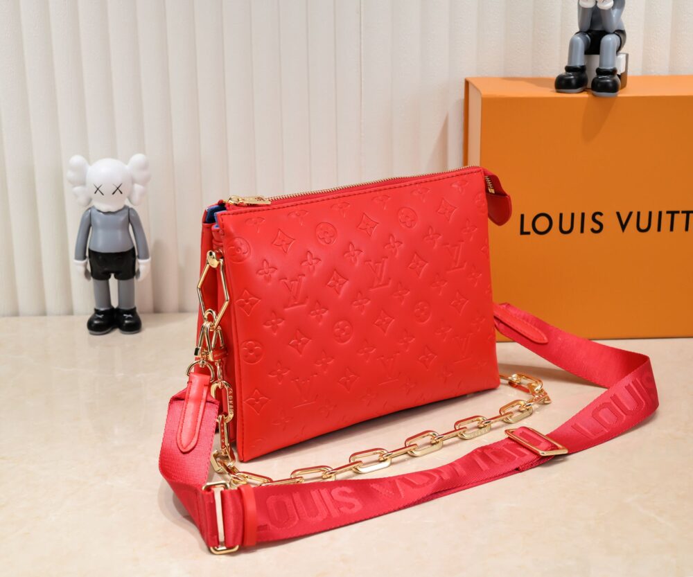 LOUIS VUITTON COUSSIN PM RED 26CM M57792 - Image 4