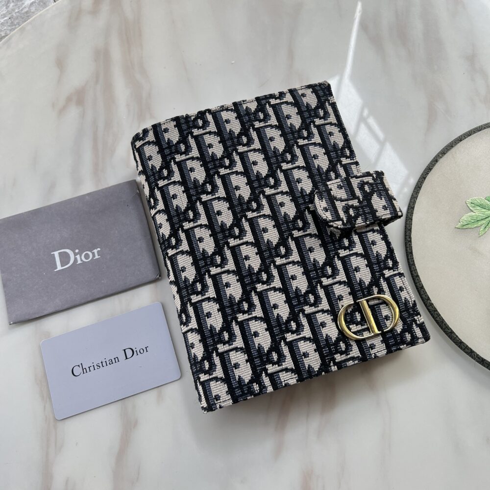 Alternative view of DIOR OBLIQUE JACQUARD WALLET BLACK 19CM