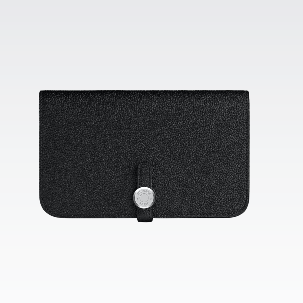 HERMES DOGON DUO LONG WALLET BLACK