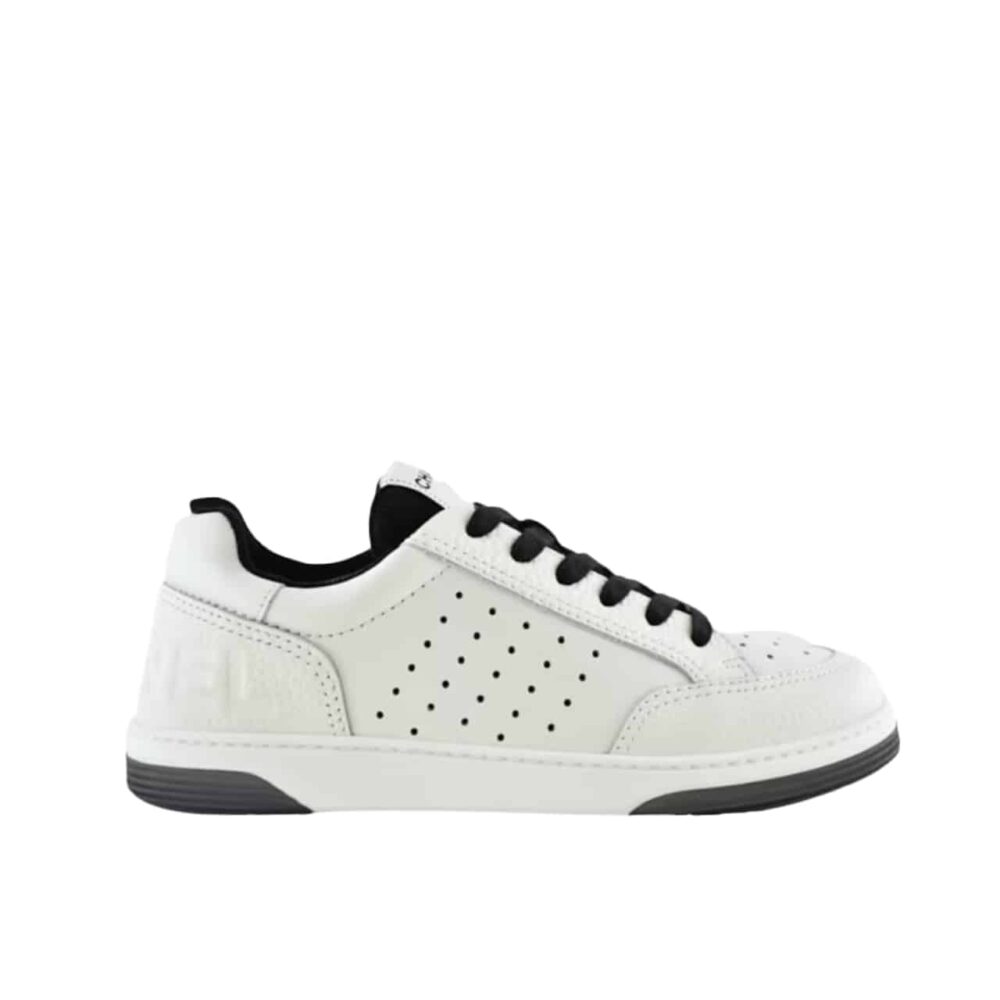 CHANEL RUNNER TRAINER SNEAKERS WHITE AND BLACK G35934