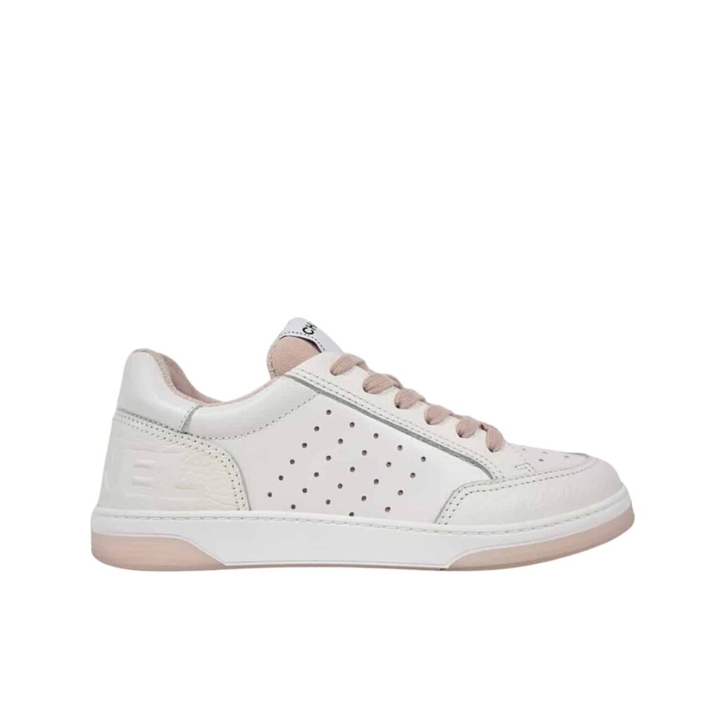 CHANEL RUNNER TRAINER SNEAKERS WHITE AND PINK G35934