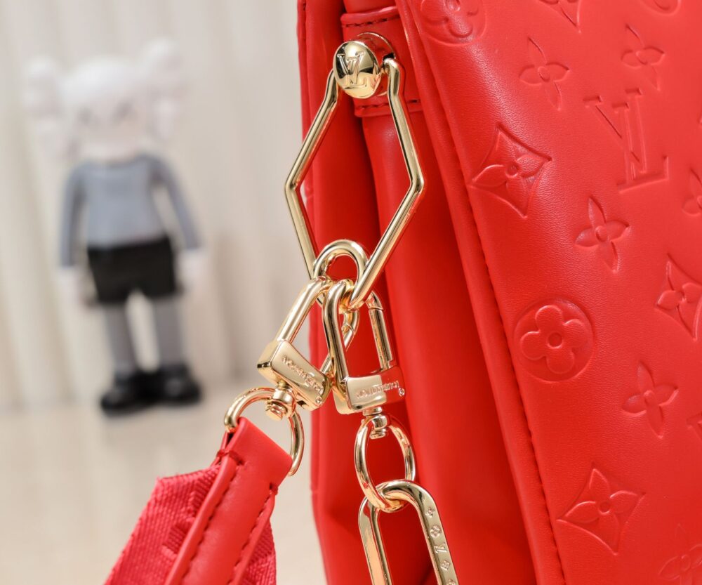LOUIS VUITTON COUSSIN PM RED 26CM M57792 - Image 7