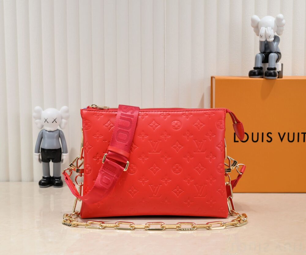 LOUIS VUITTON COUSSIN PM RED 26CM M57792 - Image 8