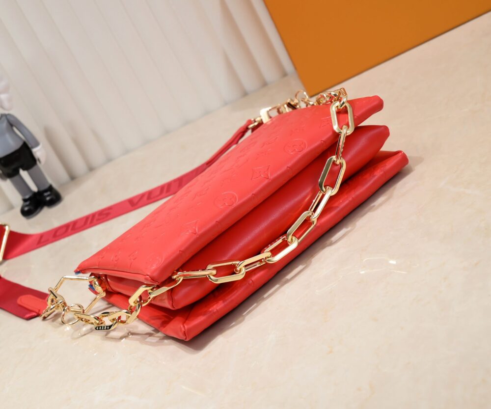 LOUIS VUITTON COUSSIN PM RED 26CM M57792 - Image 9
