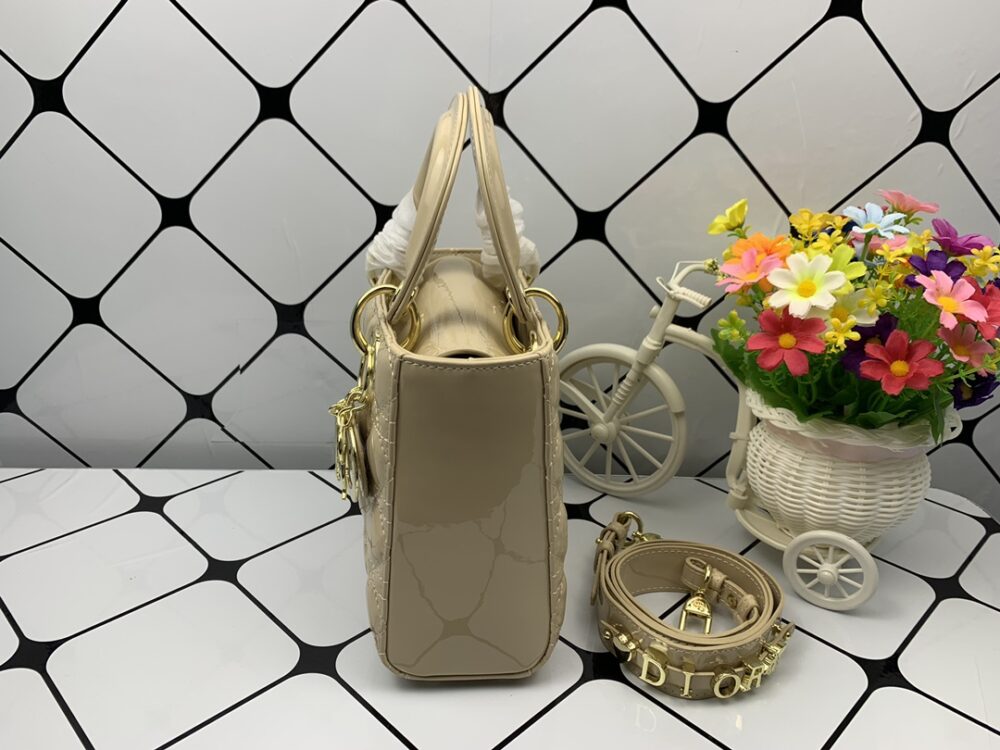 Alternative view of DIOR MEDIUM LADY BLUSH CANNAGE BAG BEIGE 20CM M0538OCEA_M39U