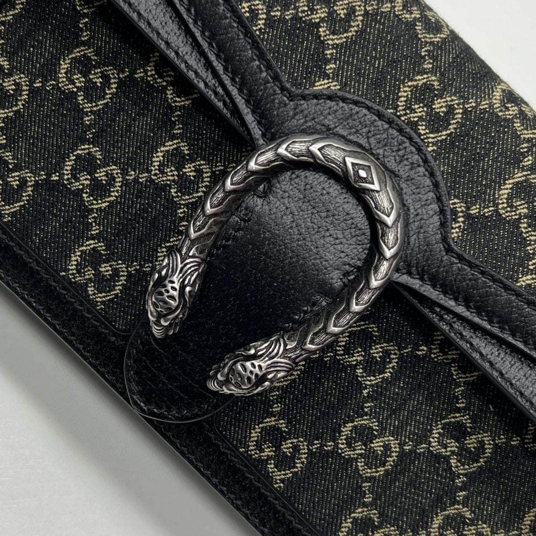 GUCCI DIONYSUS SMALL GG SHOULDER BAG BLACK 25CM 499623 UN3BN 1274 - Image 4