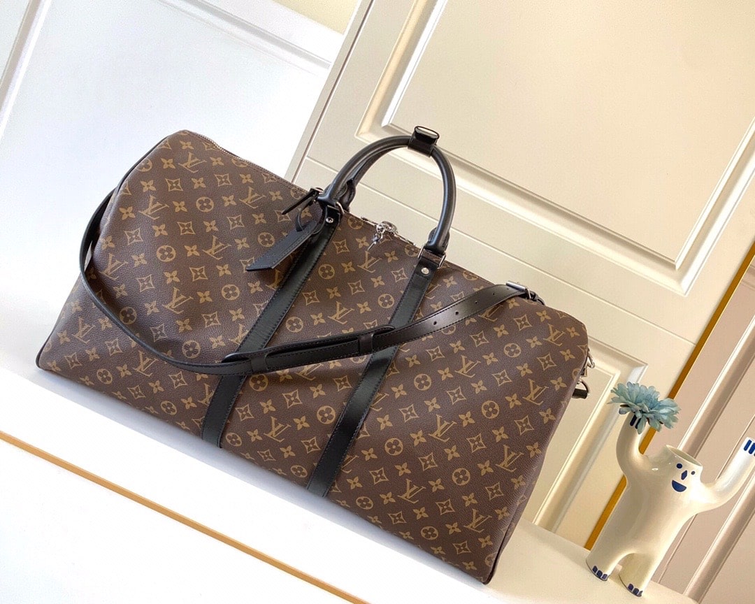LOUIS VUITTON KEEPALL BANDOULIÈRE 55 MONOGRAM MACASSAR M56714 - Image 2