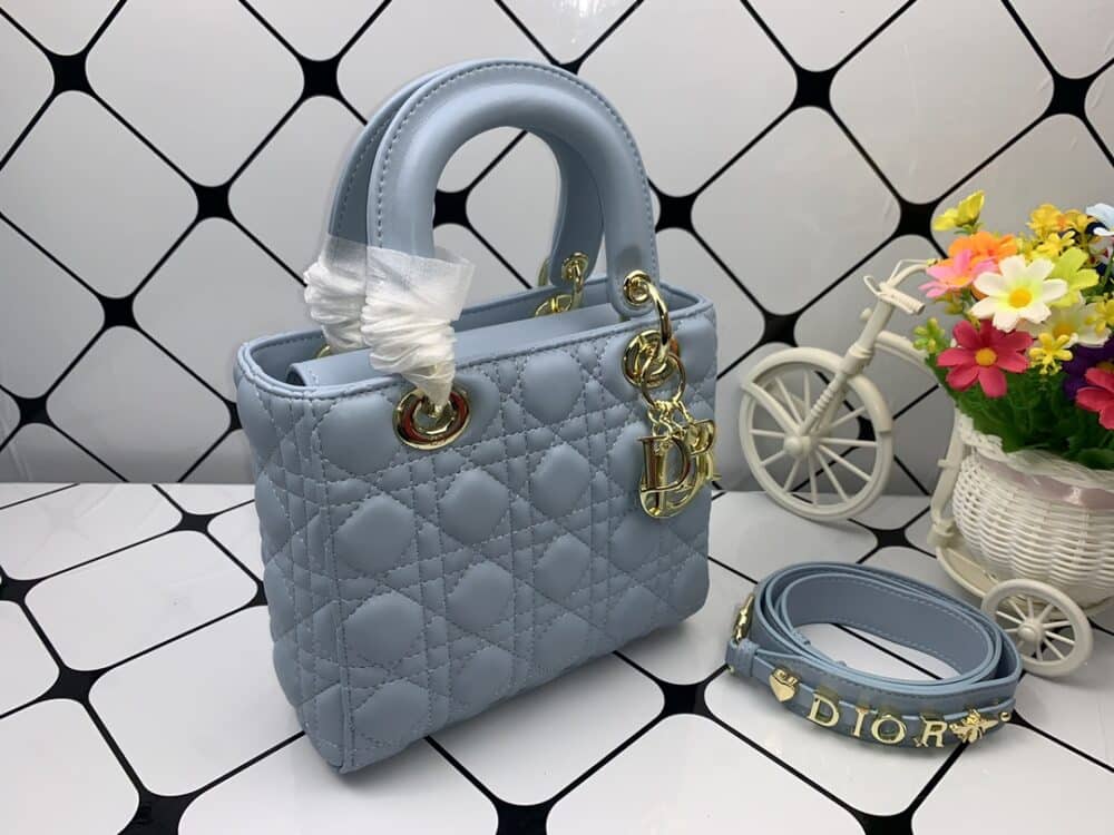 Alternative view of DIOR MEDIUM LADY BLUSH CANNAGE BAG HORIZON BLUE 20CM M0565ONGE_M09Z