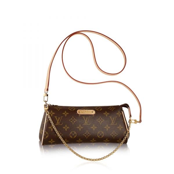 LOUIS VUITTON POCHETTE EVA MONOGRAM CANVAS BROWN 25CM