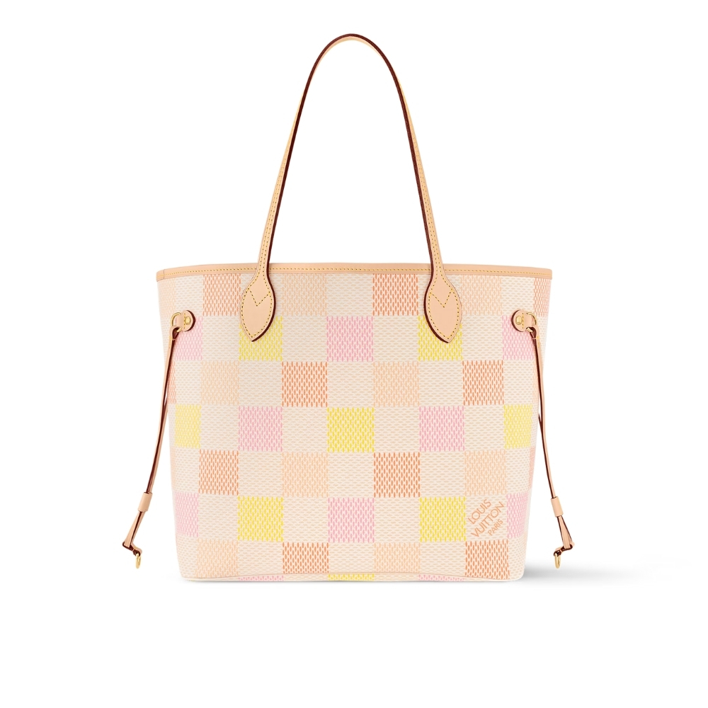 LOUIS VUITTON NEVERFULL MM DAMIER CANVAS PEACH 31CM N40668