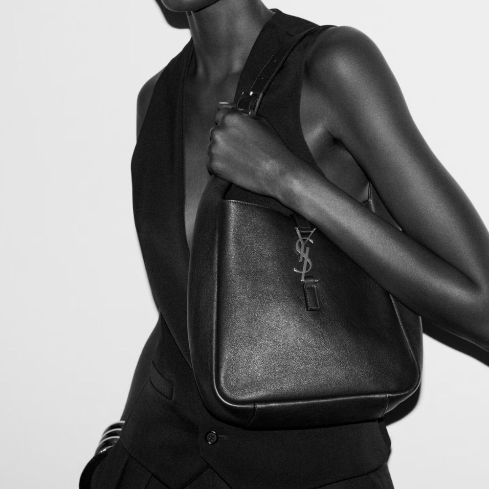 Saint Laurent Le 5 À 7 Soft Small Hobo Bag In Smooth Leather Black 713938Aaauq1000 - Image 6