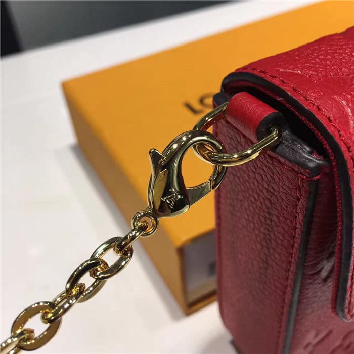 LOUIS VUITTON POCHETTE FÉLICIE RED 21CM M63700 - Image 7