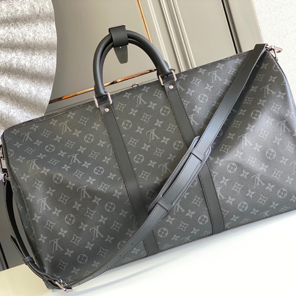 Alternative view of Louis Vuitton Keepall Bandoulière 50 Monogram Eclipse Black 50cm M14202