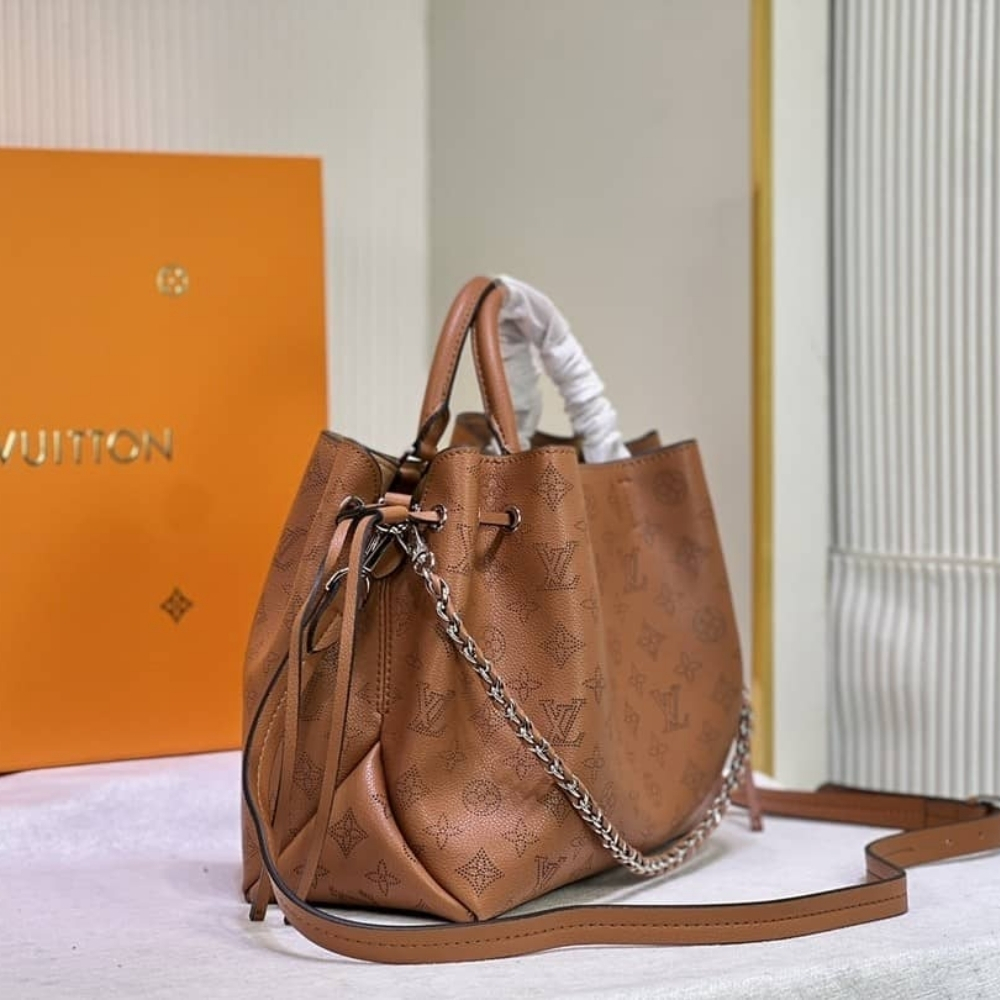 Louis Vuitton Bella Tote Mahina Arizona Brown 32Cm M59655 - Image 3