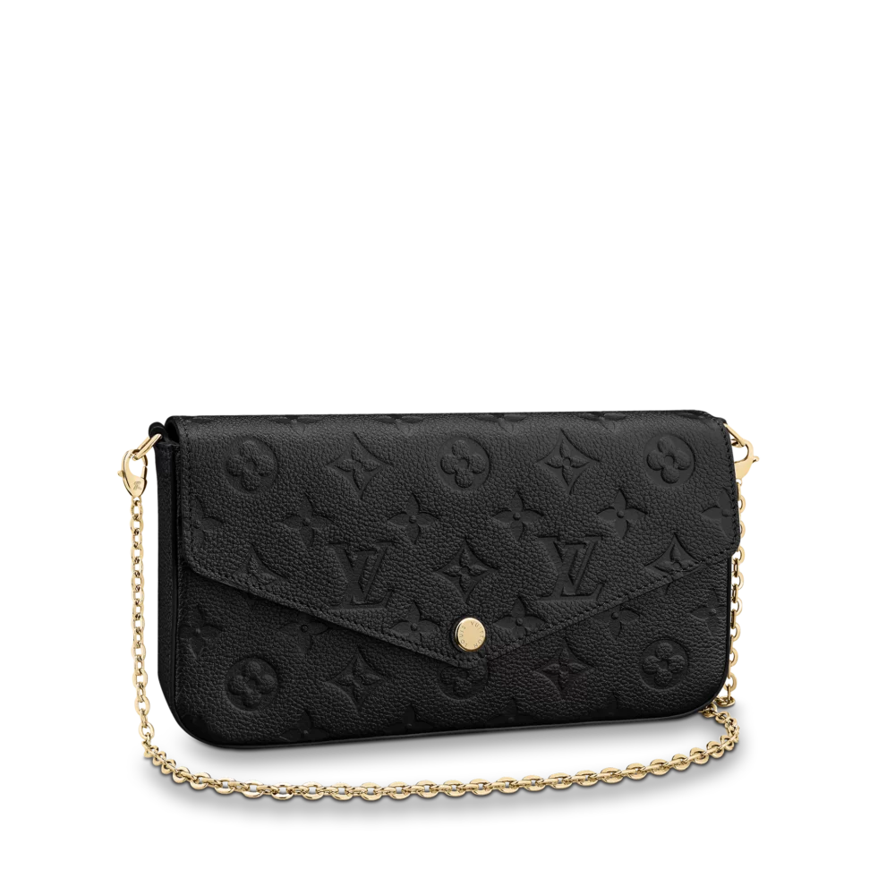 LOUIS VUITTON FÉLICIE POCHETTE BLACK 21CM M64064