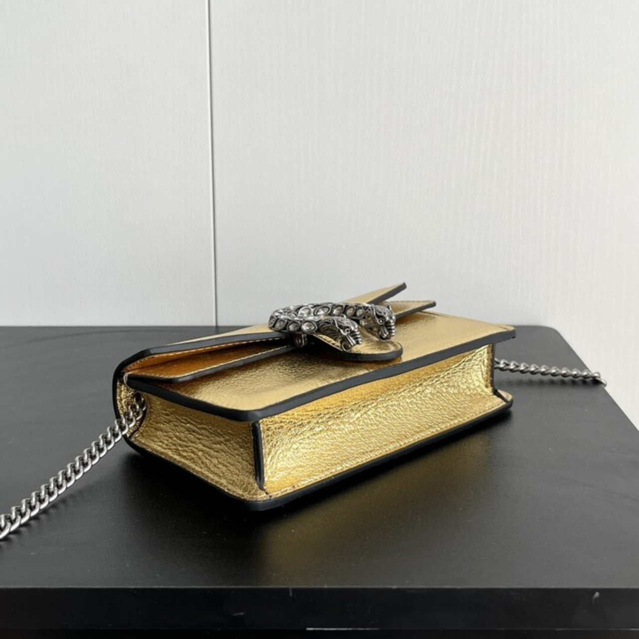 GUCCI WOMEN'S DIONYSUS MINI BAG GOLD LAME 16CM 476432 1TRBN 8089 - Image 6