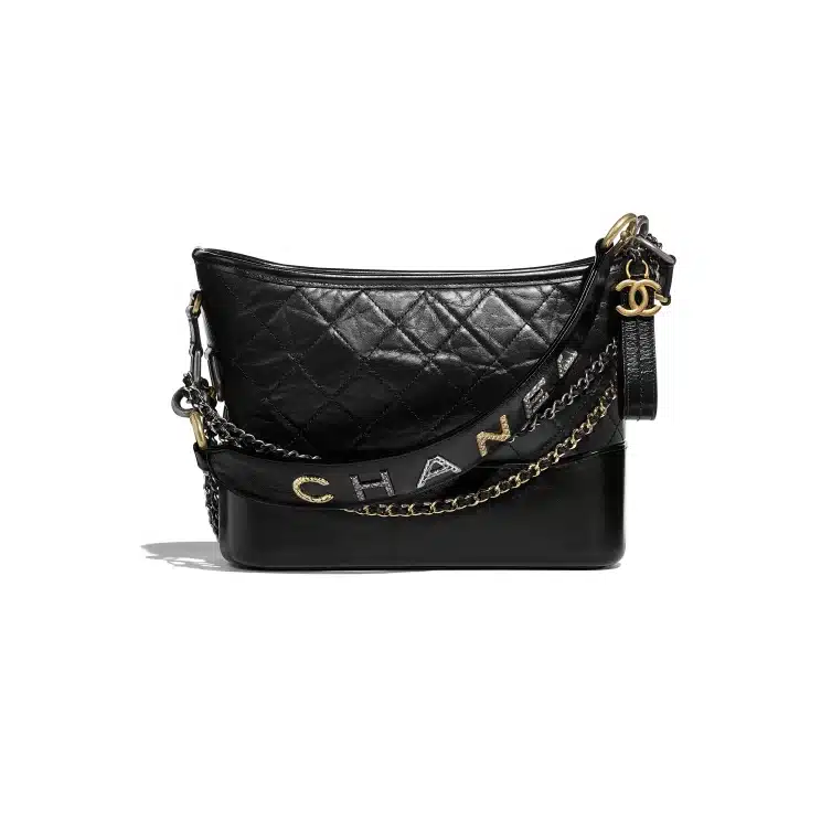 CHANEL GABRIELLE HANDLE BLACK 20CM AS0865