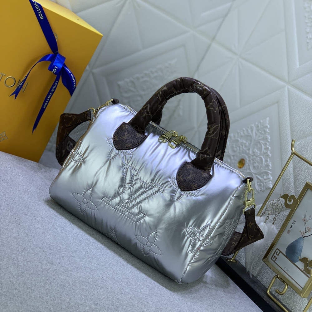 Alternative view of LOUIS VUITTON SPEEDY BANDOULIÈRE 25 RECYCLED NYLON SILVER 25CM M20973