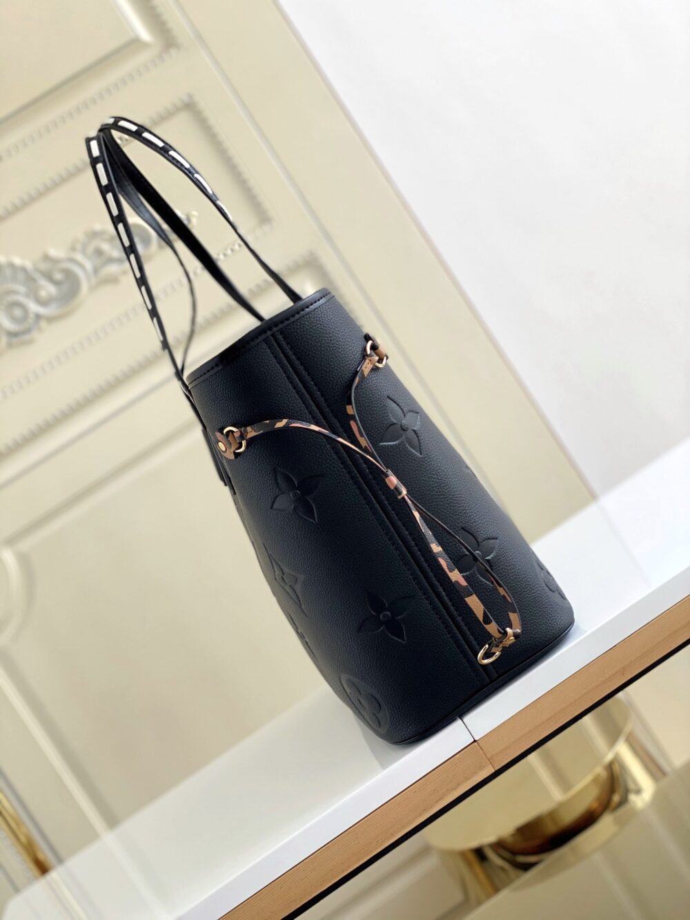 LOUIS VUITTON BOLSA NEVERFULL MM BLACK 31CM M45856 - Image 6