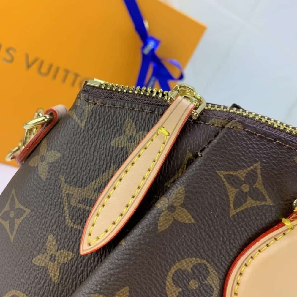 LOUIS VUITTON RIVOLI PM MONOGRAM COATED CANVAS BROWN 30CM M44543 - Image 5