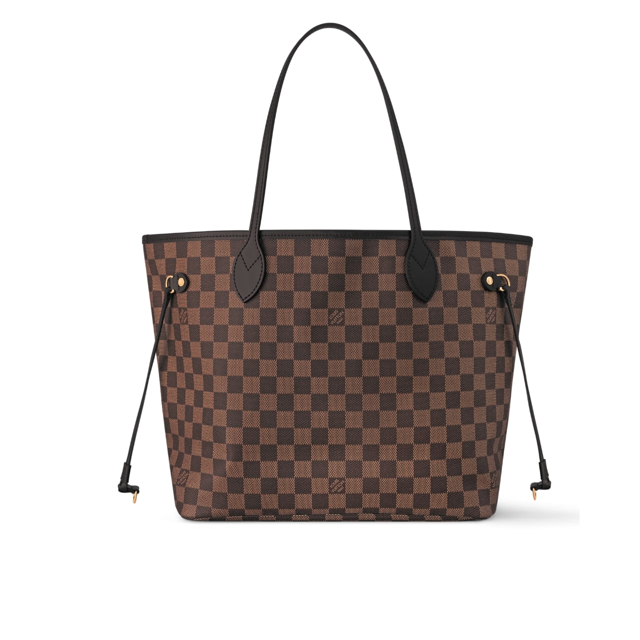 LOUIS VUITTON DAMIER EBENE NEVERFULL MM BROWN AND LIGHT PINK 32CM N41603