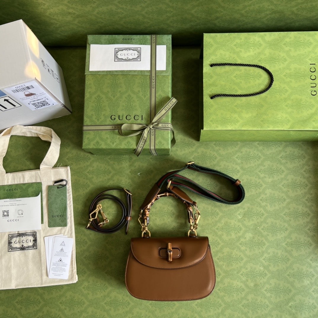 Gucci Bamboo 1947 small top handle bag 675797 10ODT 2579 - Image 6