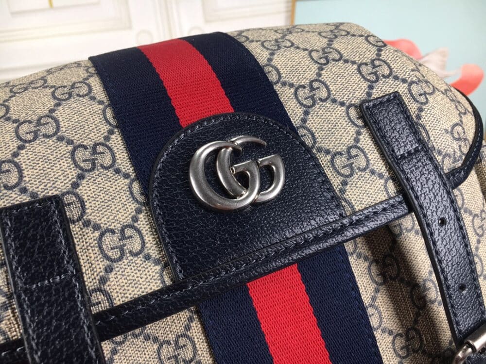GUCCI OPHIDIA GG MEDIUM BACKPACK BLUE 40CM 598140 HUHAN 4079 - Image 8