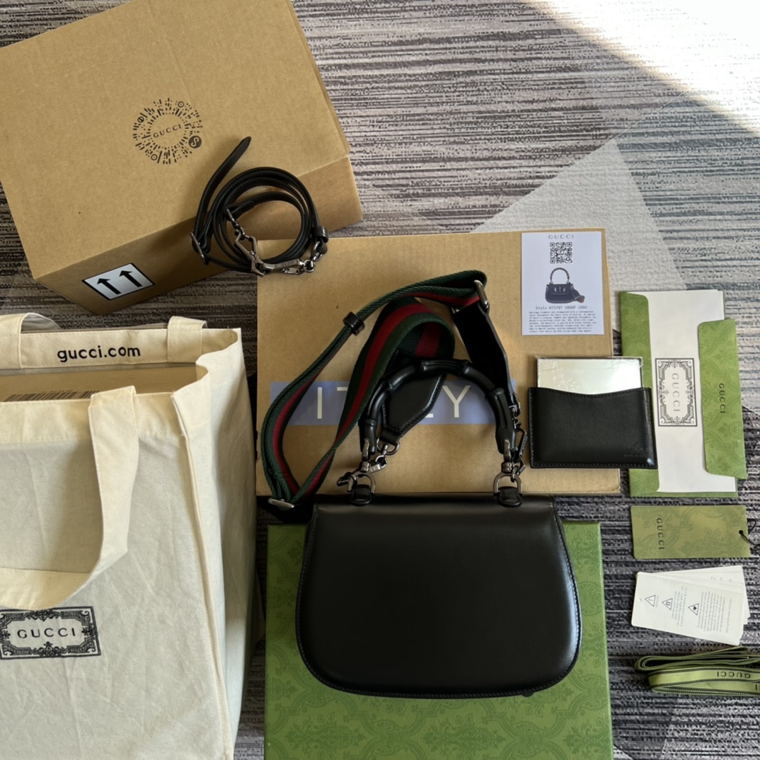 Gucci Bamboo 1947 small top handle bag 675797 10ODP 1060 - Image 6