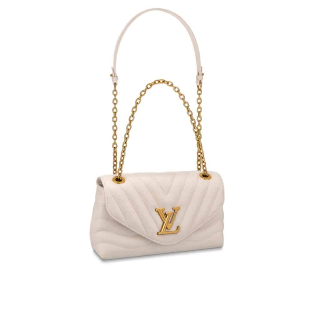 LOUIS VUITTON NEW WAVE CHAIN BAG MM IVORY 24CM M58549