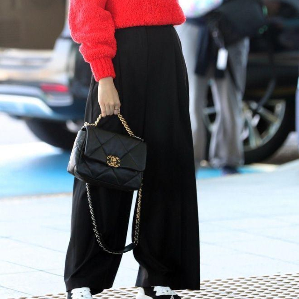 Chanel 19 Handbag Shiny Gold And Silver Tone Black 26Cm AS1160 B04852 94305 - Image 11