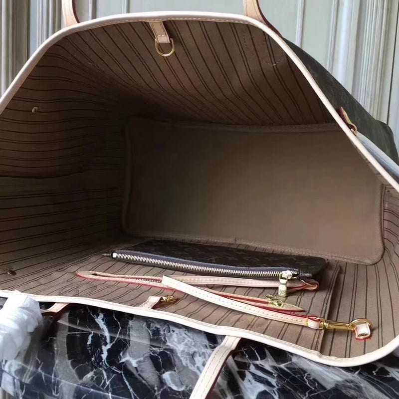 LOUIS VUITTON NEVERFULL GM MONOGRAM BEIGE 39CM M40990 - Image 7