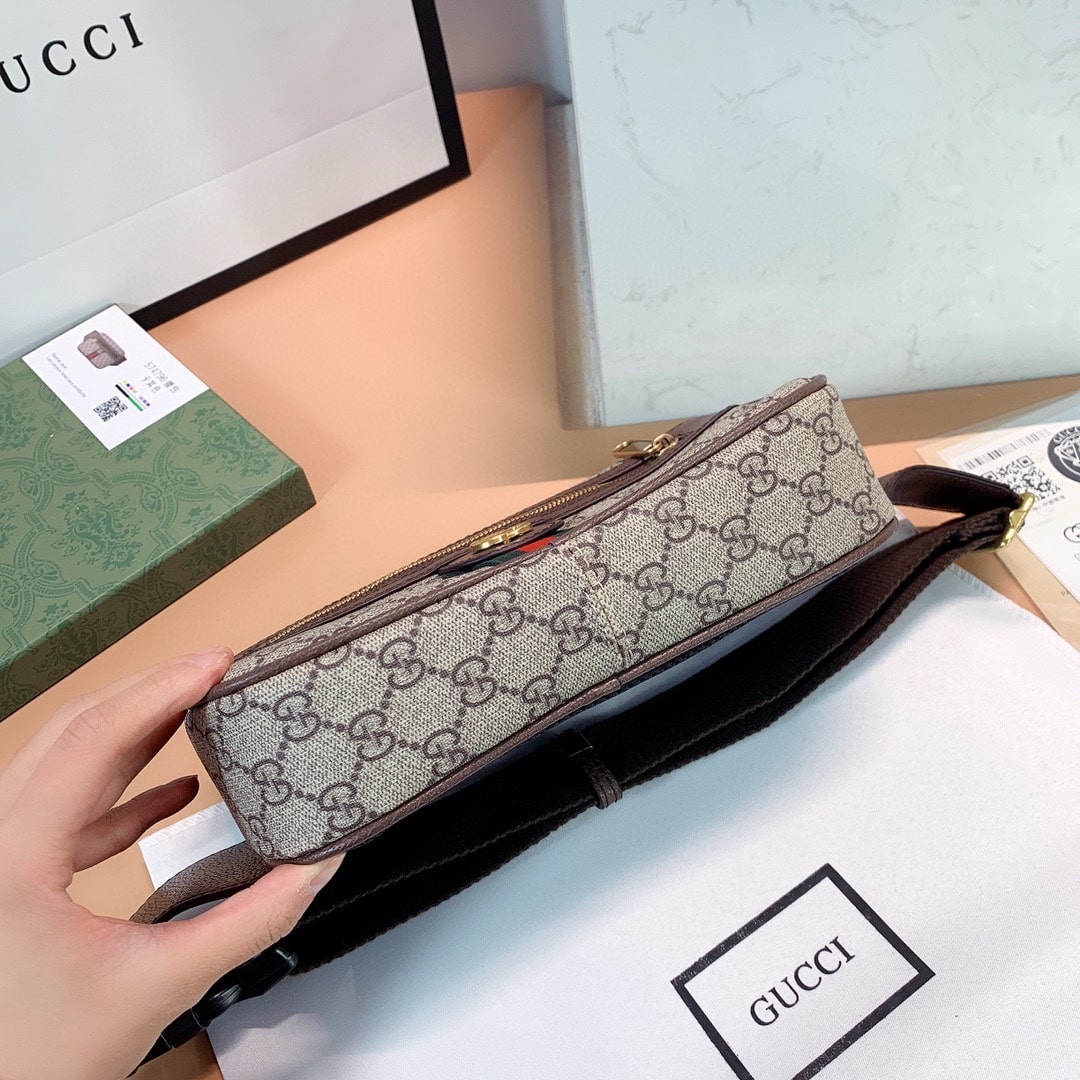 GUCCI GG OPHIDIA BELT BROWN BAG 24CM 574796 97SIT 8747 - Image 9