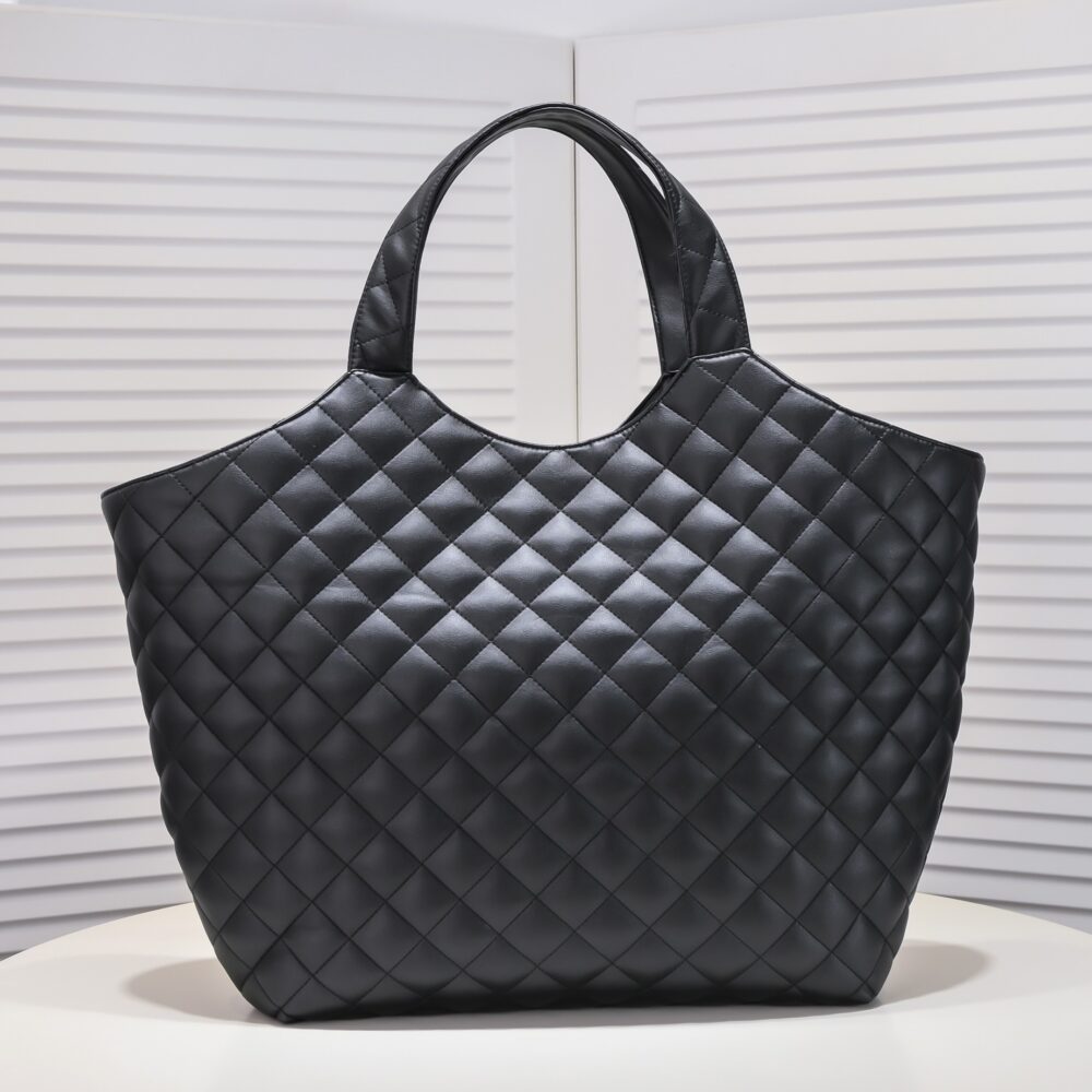 SAINT LAURENT ICARE MAXI SHOPPING BAG IN QUILTED BLACK 58CM 698651AAANG1000 - Image 7