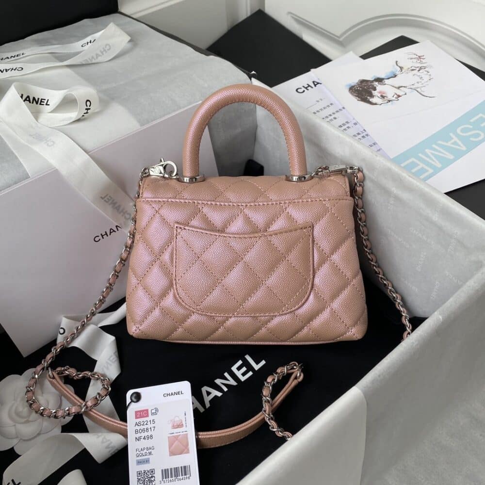 CHANEL HANDBAG PINK 19CM AS2215 - Image 2