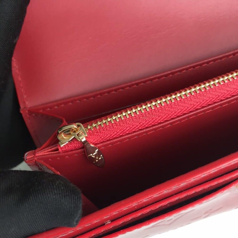 LOUIS VUITTON SARAH MONOGRAM WALLET RED 19CM - Image 7
