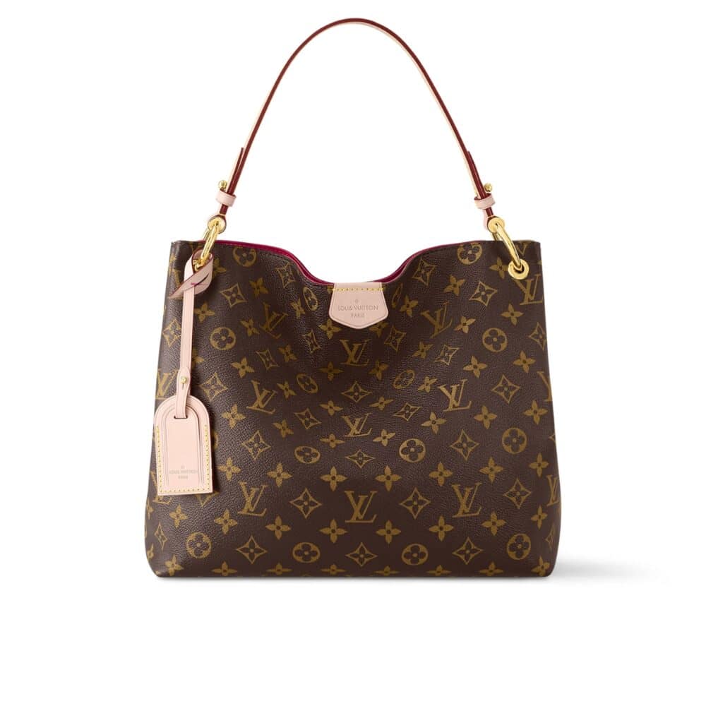 LOUIS VUITTON GRACEFUL PM MONOGRAM CANVAS RED 35CM