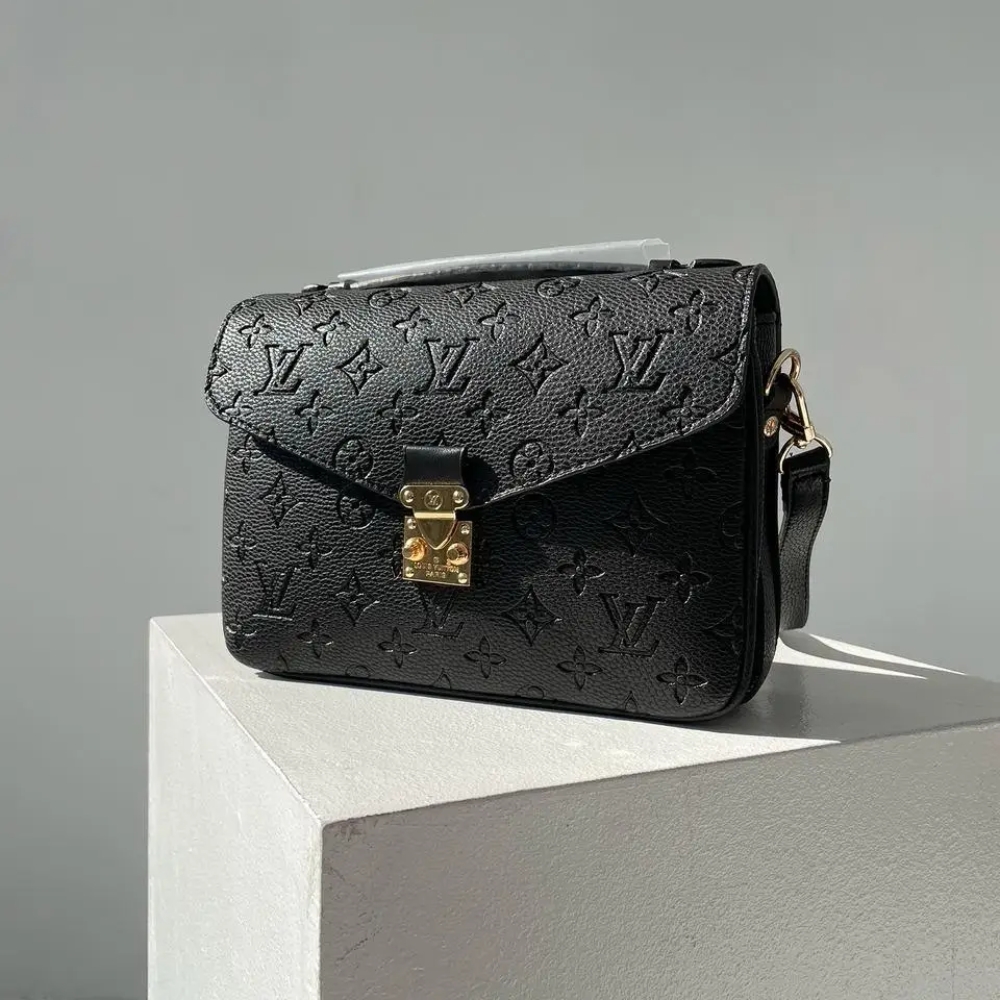 Alternative view of LOUIS VUITTON POCHETTE MÉTIS MONOGRAM EMPREINTE BLACK 25CM M41487