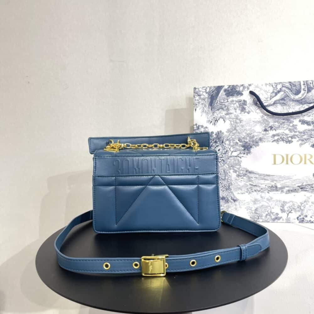 Alternative view of DIOR 30 MONTAIGNE CHAIN BAG BLUE 23CM