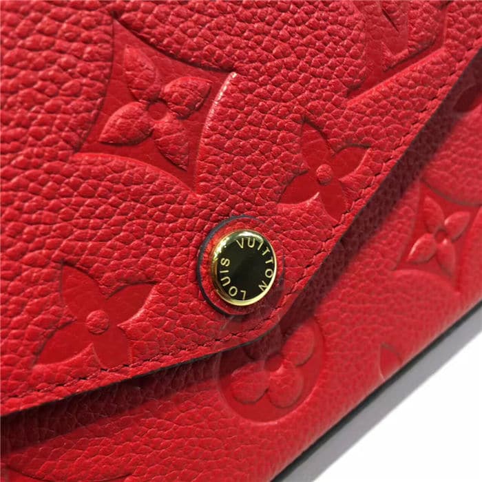 LOUIS VUITTON POCHETTE FÉLICIE RED 21CM M63700 - Image 6