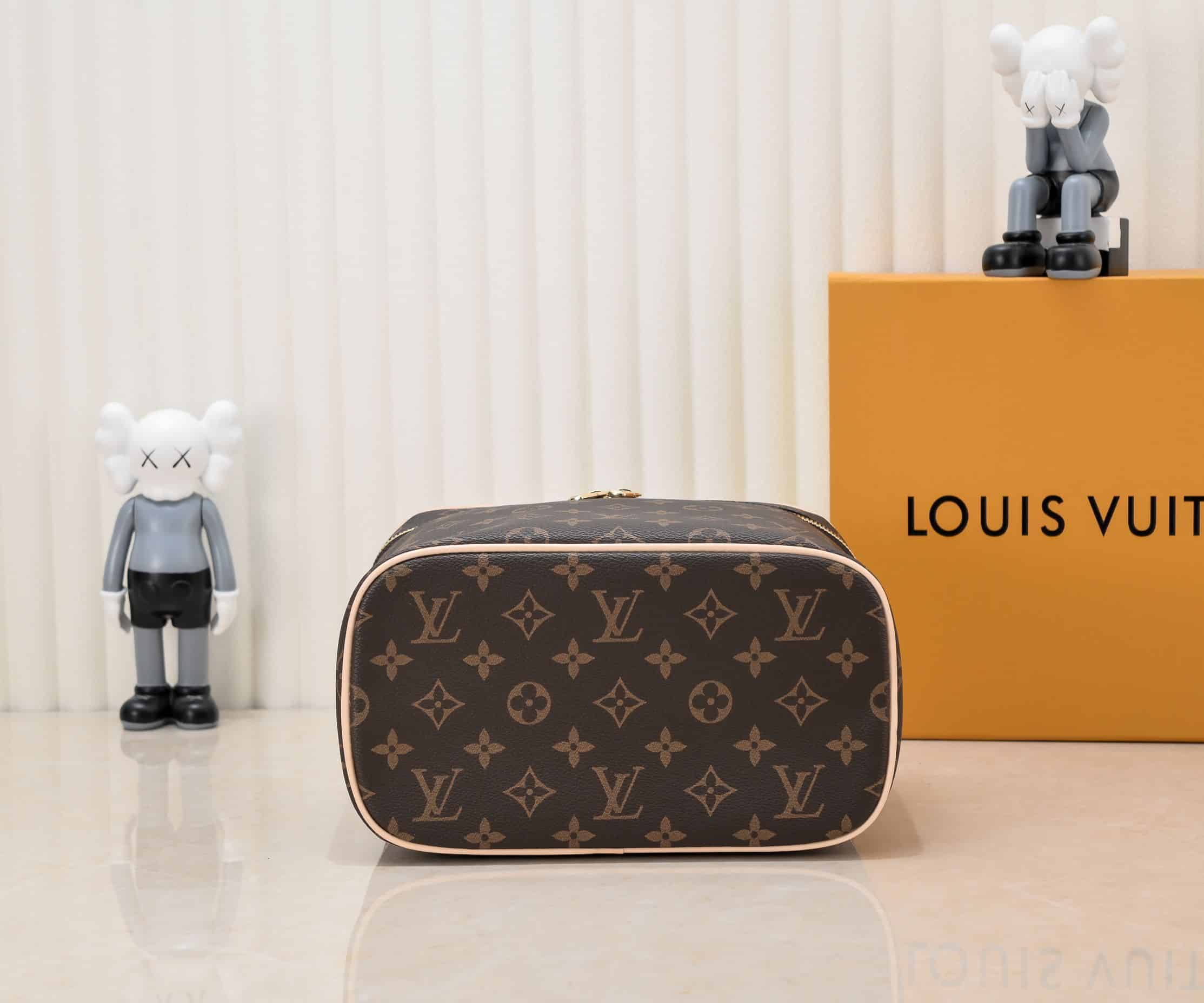 LOUIS VUITTON NICE BB MONOGRAM CANVAS BROWN 24CM M42265 - Image 5