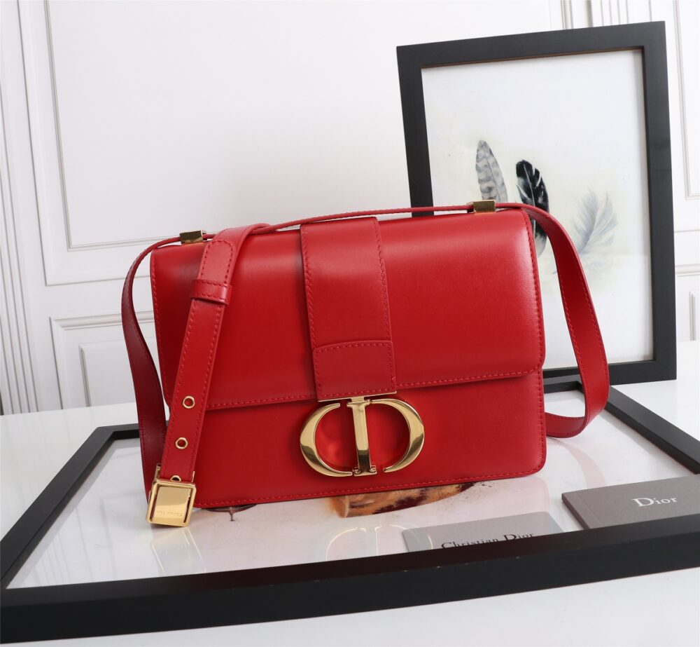 Alternative view of DIOR 30 MONTAIGNE LATTE BOX CALFSKIN RED 24CM