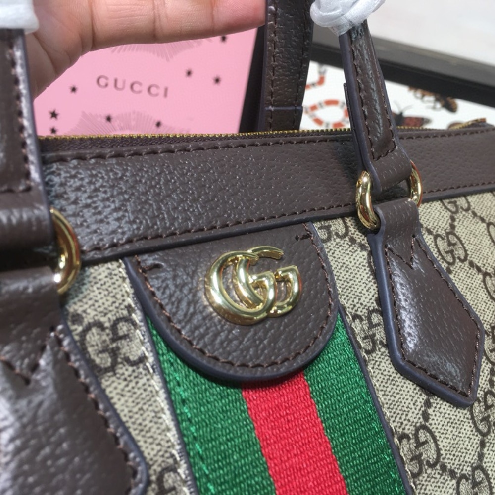 GUCCI OPHIDIA LARGE TOTE BAG BEIGE EBONY 33CM 524537 K05NB 8745 - Image 5