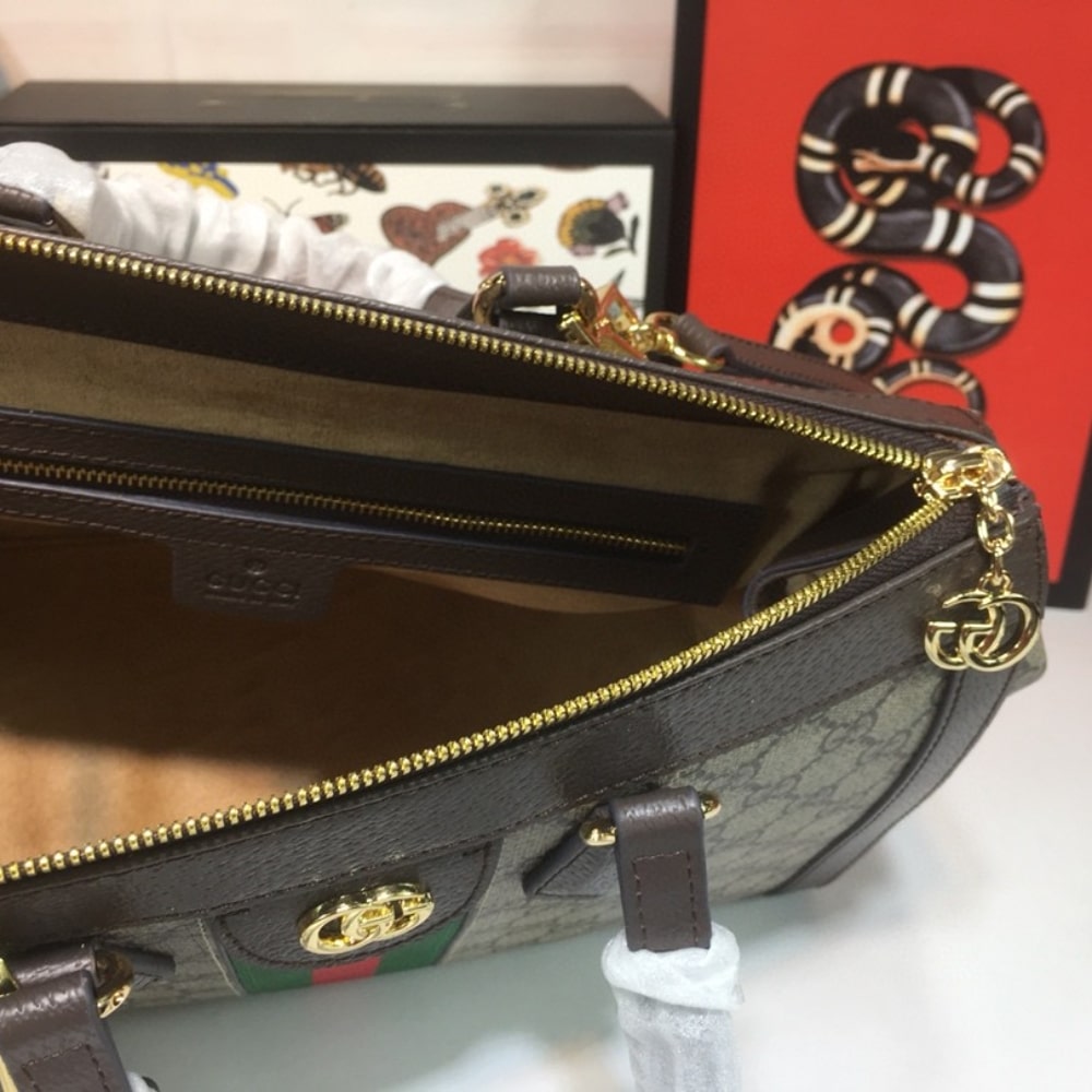 GUCCI OPHIDIA LARGE TOTE BAG BEIGE EBONY 33CM 524537 K05NB 8745 - Image 6