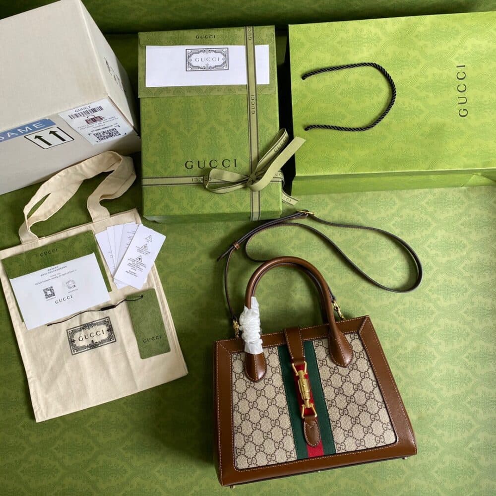 GUCCI JACKIE 1961 MEDIUM TOTE BAG 649016 HUHHG 8565 - Image 7