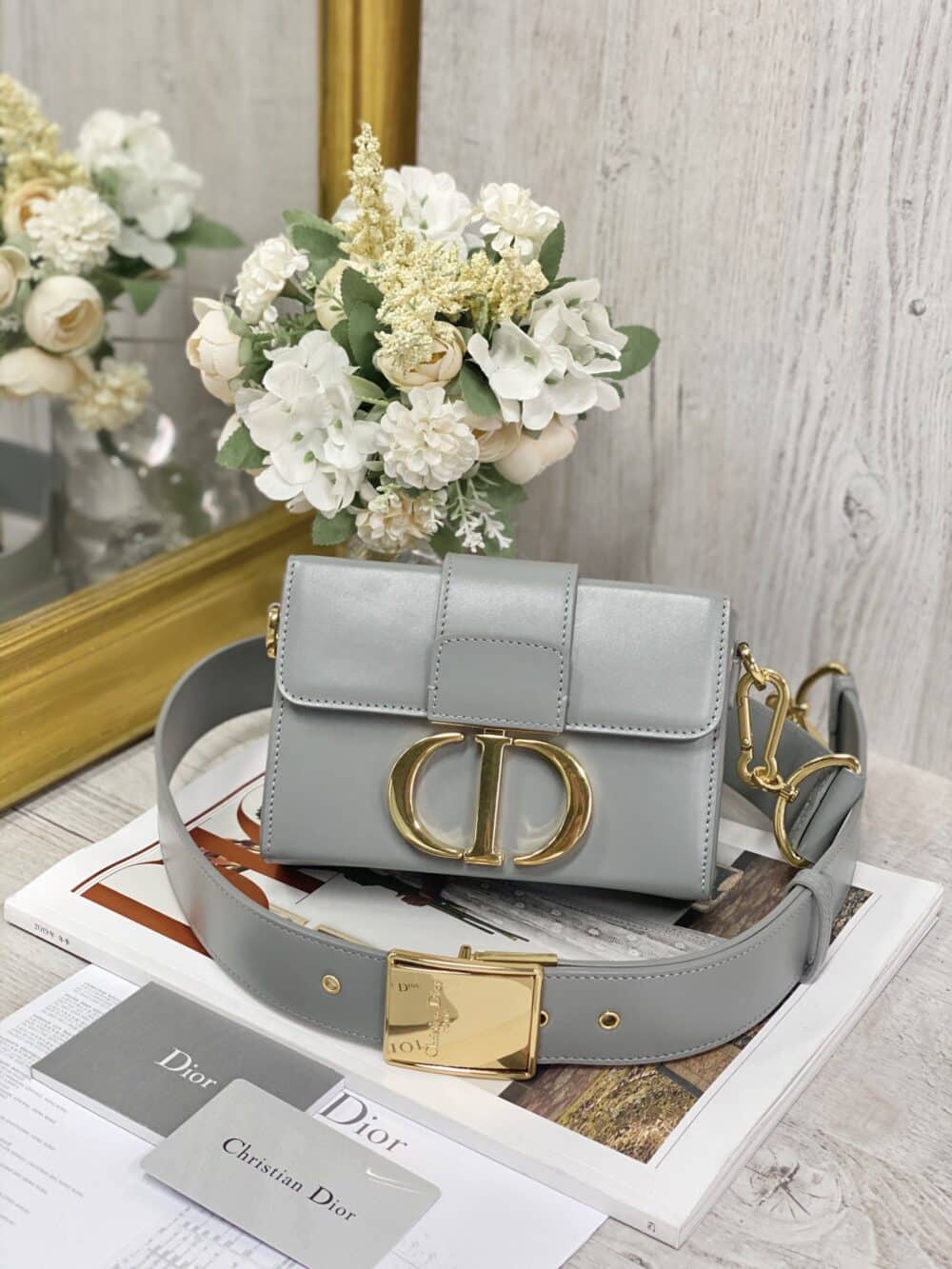 Alternative view of DIOR 30 MONTAIGNE MINI BAG GREY 19CM