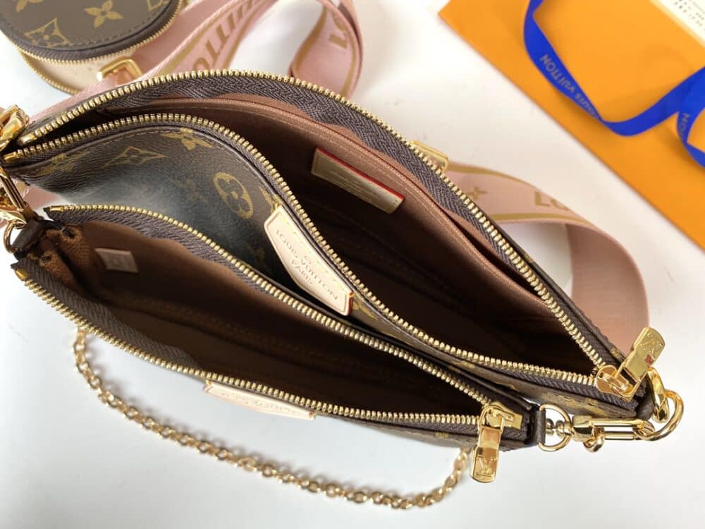 LOUIS VUITTON MULTI POCHETTE ACCESSOIRES PINK 24CM M44840 - Image 3