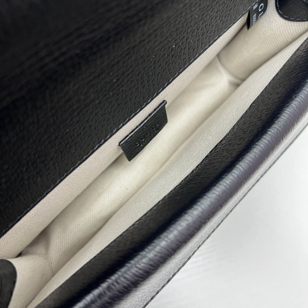 GUCCI DIONYSUS SMALL GG SHOULDER BAG BLACK 25CM 499623 UN3BN 1274 - Image 6